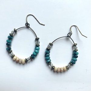 Beaded Hoop Earrings
